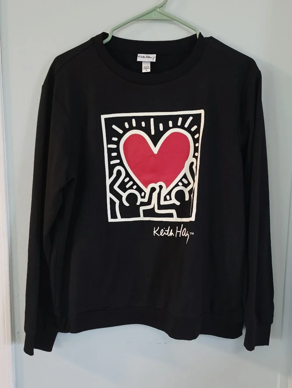 Keith Haring Dancing Heart Graphic Sweatshirt